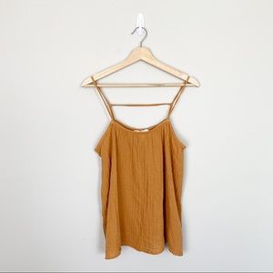 H&M Terracotta Gauzy Cotton Tank Top